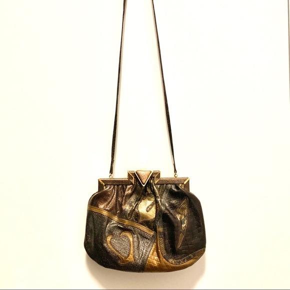 Vintage patchwork leather purse - Picture 3 of 3